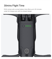 DIVA Drone 4k GPS profesjonalny kwadrokopter z kamerą Dron 5G WIFI FPV quadrocopter helikopter 30 minut 2km wsparcie drony kart SD 5